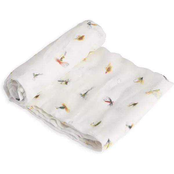 imageLittle Unicorn  Safari Social Deluxe Swaddle Set  Set of 2  100 Rayon Muslin from Bamboo  Super Soft  Newborns and Infants  Large 47 x 47  Machine WashableGone Fishing Single