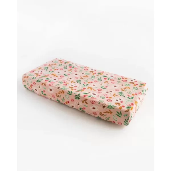 imageLittle Unicorn  Tropical Leaf Changing Pad Cover  100 Cotton Muslin  Super Soft  Baby Diaper Changing  Machine Washable  16 x 32Vintage Floral