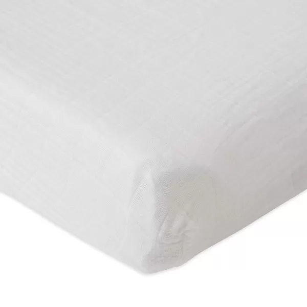 imageLittle Unicorn  Tropical Leaf Changing Pad Cover  100 Cotton Muslin  Super Soft  Baby Diaper Changing  Machine Washable  16 x 32White