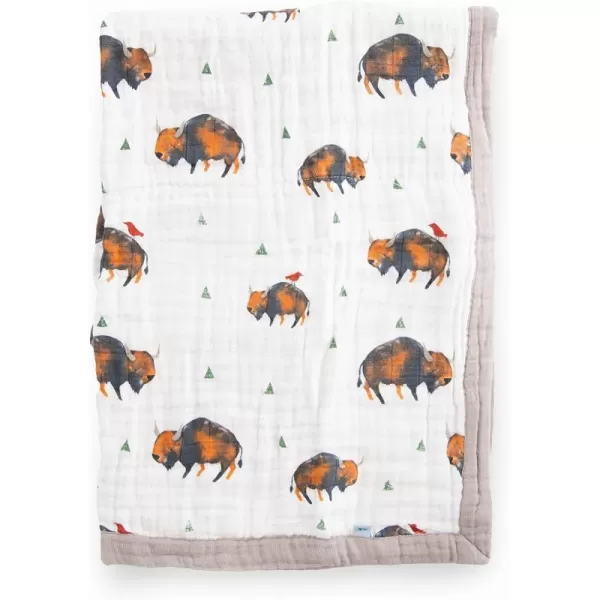 imageLittle Unicorn  Watercolor Roses Cotton Muslin Quilt Blanket  100 Cotton  Super Soft  Babies and Toddlers  Large 47 x 47  Machine Washable30x40 Bison