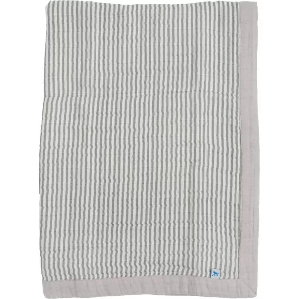 imageLittle Unicorn  Watercolor Roses Cotton Muslin Quilt Blanket  100 Cotton  Super Soft  Babies and Toddlers  Large 47 x 47  Machine Washable30x40 Grey Stripe