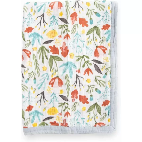 imageLittle Unicorn  Watercolor Roses Cotton Muslin Quilt Blanket  100 Cotton  Super Soft  Babies and Toddlers  Large 47 x 47  Machine Washable30x40 Meadow