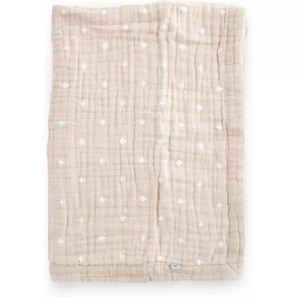 imageLittle Unicorn  Watercolor Roses Cotton Muslin Quilt Blanket  100 Cotton  Super Soft  Babies and Toddlers  Large 47 x 47  Machine Washable30x40 Taupe Cross