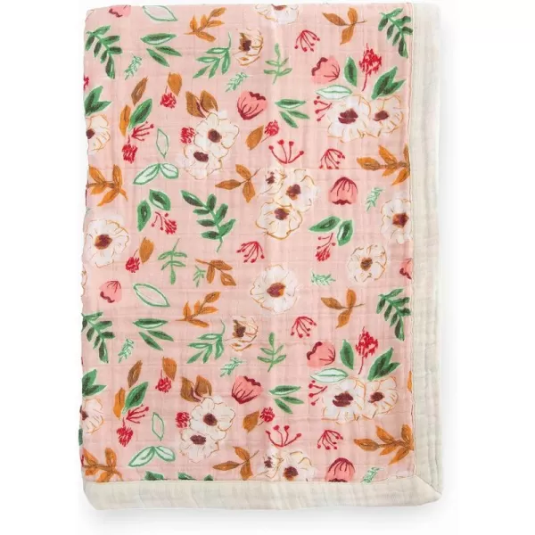 imageLittle Unicorn  Watercolor Roses Cotton Muslin Quilt Blanket  100 Cotton  Super Soft  Babies and Toddlers  Large 47 x 47  Machine Washable30x40 Vintage Floral