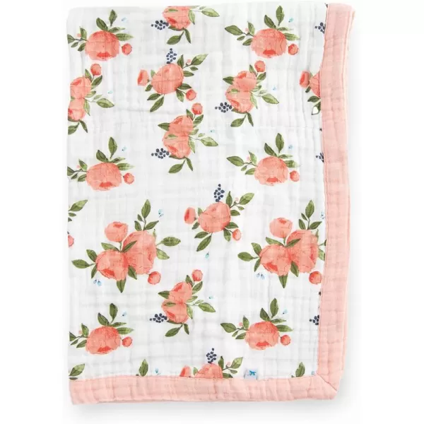 imageLittle Unicorn  Watercolor Roses Cotton Muslin Quilt Blanket  100 Cotton  Super Soft  Babies and Toddlers  Large 47 x 47  Machine Washable30x40 Watercolor Roses
