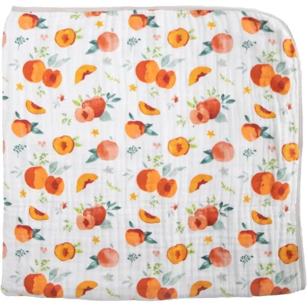 imageLittle Unicorn  Watercolor Roses Cotton Muslin Quilt Blanket  100 Cotton  Super Soft  Babies and Toddlers  Large 47 x 47  Machine Washable47x47 Georgia Peach