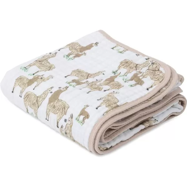 imageLittle Unicorn  Watercolor Roses Cotton Muslin Quilt Blanket  100 Cotton  Super Soft  Babies and Toddlers  Large 47 x 47  Machine Washable47x47 Llama Llama