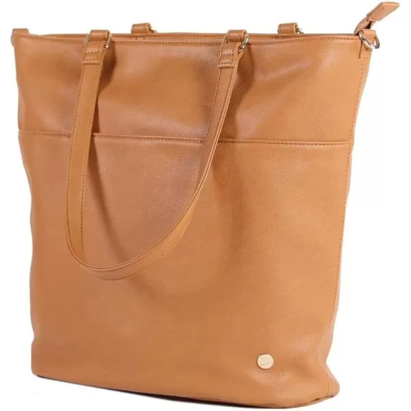 imageLittle Unicorn Citywalk Tote  Diaper Work Travel Bag  Premium Vegan LeatherCognac