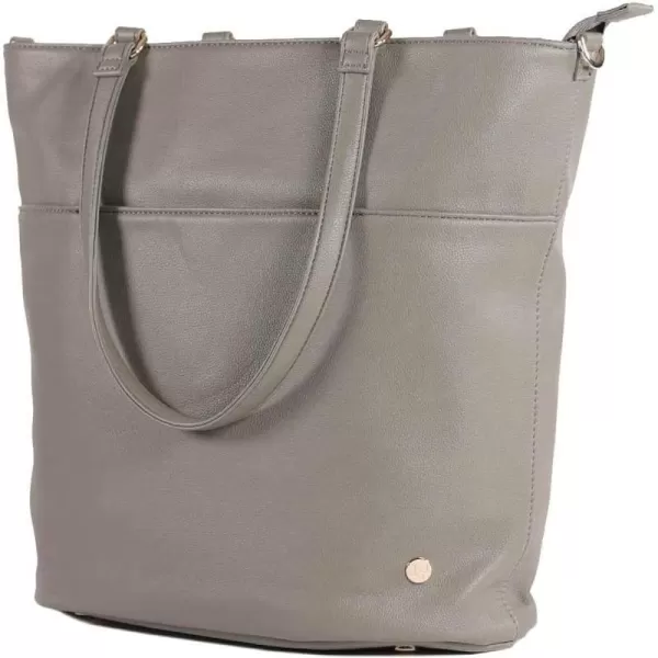 imageLittle Unicorn Citywalk Tote  Diaper Work Travel Bag  Premium Vegan LeatherGrey Umber