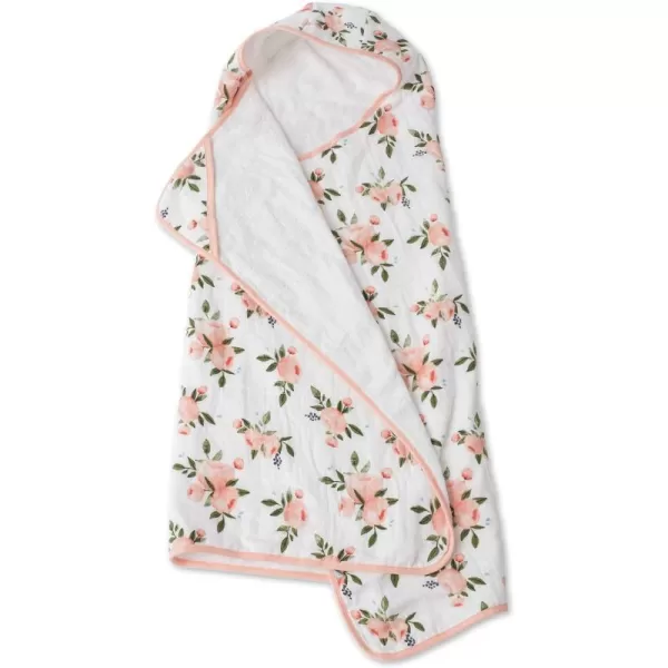 imageLittle Unicorn Large Cotton Hooded Towel  100 Cotton  42 Tall x 47 Wide  Printed Pockets  Absorbent amp Plush Feel  for 25 Year Olds  Machine Washable  Playful Designs  Unisex Grey StripeWatercolor Roses