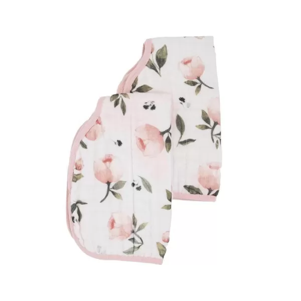 imageLittle Unicorn Single Cotton Muslin Burp Cloths  100 Cotton  MultiLayer  Ultra Absorbent amp Soft  Ergonomic Design  Burping Newborn Baby  Reversible  Large 21x14Watercolor Roses 2 Pack