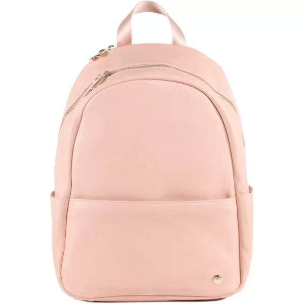 imageLittle Unicorn Skyline Backpack  Diaper Work Travel Bag with Changing Pad  Premium Vegan Leather  Lightweight amp Durable Design  5 Interior Pockets  Easily Wipes Clean Grey UmberBlush