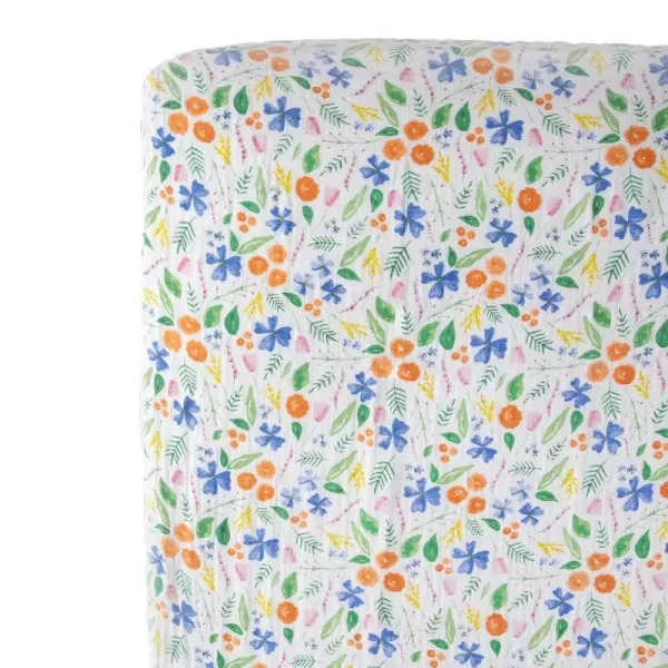 imageLittle Unicorn Taupe Cross Fitted Crib Sheet  100 Cotton Muslin  Super Soft  Sized for Standard Baby Crib amp Toddler Mattress  Machine Washable  52 x 28 x 9Mountain Bloom