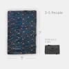 imageLittle Unicorn 5x7 Outdoor Family Picnic ampamp Beach Blanket  Durable ampamp WaterResistant Fabric  Compact Fold ampamp Easily Wipes Clean  Zipper Pocket Sun BakedMidnight Poppy