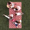 imageLittle Unicorn 5x7 Outdoor Family Picnic ampamp Beach Blanket  Durable ampamp WaterResistant Fabric  Compact Fold ampamp Easily Wipes Clean  Zipper Pocket Sun BakedSun Baked
