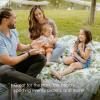 imageLittle Unicorn 5x7 Outdoor Family Picnic ampamp Beach Blanket  Durable ampamp WaterResistant Fabric  Compact Fold ampamp Easily Wipes Clean  Zipper Pocket Sun BakedTropical Leaf
