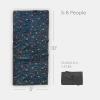 imageLittle Unicorn 5x7 Outdoor Family Picnic ampamp Beach Blanket  Durable ampamp WaterResistant Fabric  Compact Fold ampamp Easily Wipes Clean  Zipper Pocket Sun BakedMidnight Poppy