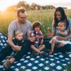 imageLittle Unicorn 5x7 Outdoor Family Picnic ampamp Beach Blanket  Durable ampamp WaterResistant Fabric  Compact Fold ampamp Easily Wipes Clean  Zipper Pocket Sun BakedNavy Plaid
