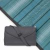 imageLittle Unicorn 5x7 Outdoor Family Picnic ampamp Beach Blanket  Durable ampamp WaterResistant Fabric  Compact Fold ampamp Easily Wipes Clean  Zipper Pocket Sun BakedShoreline Stripe