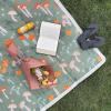 imageLittle Unicorn 5x7 Outdoor Family Picnic ampamp Beach Blanket  Durable ampamp WaterResistant Fabric  Compact Fold ampamp Easily Wipes Clean  Zipper Pocket Sun BakedWoodland Mushroom