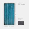 imageLittle Unicorn 5x7 Outdoor Family Picnic ampamp Beach Blanket  Durable ampamp WaterResistant Fabric  Compact Fold ampamp Easily Wipes Clean  Zipper Pocket Sun BakedShoreline Stripe