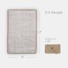 imageLittle Unicorn 5x7 Outdoor Family Picnic ampamp Beach Blanket  Durable ampamp WaterResistant Fabric  Compact Fold ampamp Easily Wipes Clean  Zipper Pocket Sun BakedBeige Buffalo Check