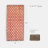 imageLittle Unicorn 5x7 Outdoor Family Picnic ampamp Beach Blanket  Durable ampamp WaterResistant Fabric  Compact Fold ampamp Easily Wipes Clean  Zipper Pocket Sun BakedSun Baked