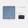 imageLittle Unicorn 5x7 Outdoor Family Picnic ampamp Beach Blanket  Durable ampamp WaterResistant Fabric  Compact Fold ampamp Easily Wipes Clean  Zipper Pocket Sun BakedNavy Plaid
