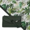 imageLittle Unicorn 5x7 Outdoor Family Picnic ampamp Beach Blanket  Durable ampamp WaterResistant Fabric  Compact Fold ampamp Easily Wipes Clean  Zipper Pocket Sun BakedTropical Leaf