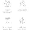 imageLittle Unicorn 5x7 Outdoor Family Picnic ampamp Beach Blanket  Durable ampamp WaterResistant Fabric  Compact Fold ampamp Easily Wipes Clean  Zipper Pocket Sun BakedPrimrose Patch