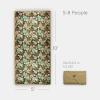 imageLittle Unicorn 5x7 Outdoor Family Picnic ampamp Beach Blanket  Durable ampamp WaterResistant Fabric  Compact Fold ampamp Easily Wipes Clean  Zipper Pocket Sun BakedHibiscus