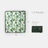 imageLittle Unicorn 5x7 Outdoor Family Picnic ampamp Beach Blanket  Durable ampamp WaterResistant Fabric  Compact Fold ampamp Easily Wipes Clean  Zipper Pocket Sun BakedTropical Leaf