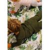 imageLittle Unicorn 5x7 Outdoor Family Picnic ampamp Beach Blanket  Durable ampamp WaterResistant Fabric  Compact Fold ampamp Easily Wipes Clean  Zipper Pocket Sun BakedTropical Leaf