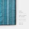 imageLittle Unicorn 5x7 Outdoor Family Picnic ampamp Beach Blanket  Durable ampamp WaterResistant Fabric  Compact Fold ampamp Easily Wipes Clean  Zipper Pocket Sun BakedShoreline Stripe