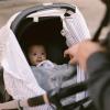 imageLittle Unicorn Breathable Car Seat Canopy  Magnetic Closure Cover ampamp Universal Fit  Protection ampamp Privacy for Baby Adobe CheckerGrey Stripe