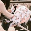 imageLittle Unicorn Breathable Car Seat Canopy  Magnetic Closure Cover ampamp Universal Fit  Protection ampamp Privacy for Baby Adobe CheckerWatercolor Roses