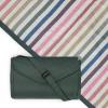 imageLittle Unicorn 5x7 Outdoor Family Picnic ampamp Beach Blanket  Durable ampamp WaterResistant Fabric  Compact Fold ampamp Easily Wipes Clean  Zipper Pocket Sun BakedChroma Rugby Stripe