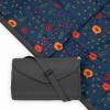 imageLittle Unicorn 5x7 Outdoor Family Picnic ampamp Beach Blanket  Durable ampamp WaterResistant Fabric  Compact Fold ampamp Easily Wipes Clean  Zipper Pocket Sun BakedMidnight Poppy