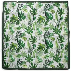 imageLittle Unicorn 5x7 Outdoor Family Picnic ampamp Beach Blanket  Durable ampamp WaterResistant Fabric  Compact Fold ampamp Easily Wipes Clean  Zipper Pocket Sun BakedTropical Leaf