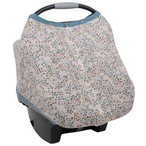 imageLittle Unicorn Breathable Car Seat Canopy  Magnetic Closure Cover ampamp Universal Fit  Protection ampamp Privacy for Baby Adobe CheckerPressed Petals