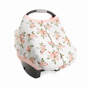 imageLittle Unicorn Breathable Car Seat Canopy  Magnetic Closure Cover ampamp Universal Fit  Protection ampamp Privacy for Baby Adobe CheckerWatercolor Roses