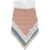 imageLittle Unicorn Cotton Muslin with Fleece Bandana BibMauve Stripe