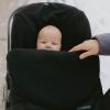 imageLittle Unicorn Infant Car Seat Footmuff  Weather Resistant Bunting Bag  Universal Fit for Baby Car Seat ampamp Travel System  Open Back Design  NonSlip Backing  Easy Magnetic Closures  Machine WashBlack