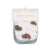 imageLittle Unicorn Premium Classic Bib 3 pack  Adjustable as baby grows  Soft fabric on skin  Great for first time eaters Forest Friends 2Bison
