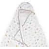 imageLittle Unicorn Premium Hooded Bath Towel Absorbent Cotton ampamp Terry Blend  Larger Size 16 Years SharkAnimal Crowd