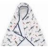 imageLittle Unicorn Premium Hooded Bath Towel Absorbent Cotton ampamp Terry Blend  Larger Size 16 Years SharkShark