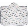 imageLittle Unicorn Premium Hooded Bath Towel Absorbent Cotton ampamp Terry Blend  Larger Size 16 Years SharkShark