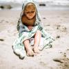 imageLittle Unicorn Premium Hooded Bath Towel Absorbent Cotton ampamp Terry Blend  Larger Size 16 Years SharkTropical Leaf