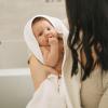imageLittle Unicorn Premium Infant Hooded Bath Towel Soft ampamp Absorbent Cotton ampamp Terry Fabric for Newborns Dino FriendsWhite