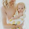 imageLittle Unicorn Premium Infant Hooded Bath Towel Soft ampamp Absorbent Cotton ampamp Terry Fabric for Newborns Lemon